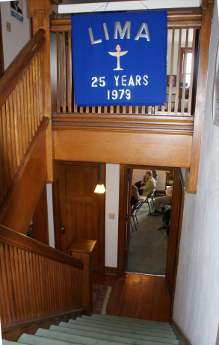 looking down from second floor